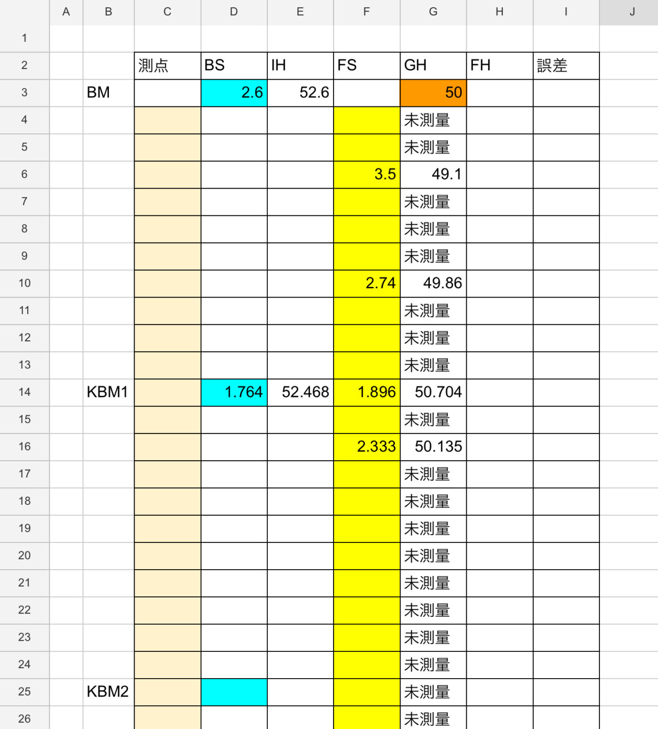 誰でも簡単に自動化】水準測量計算を野帳の代わりにExcelで行う方法